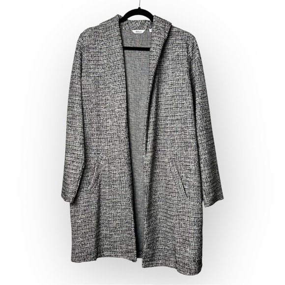 Reitmans Black & White Long Open Sweater L - Picture 1 of 7